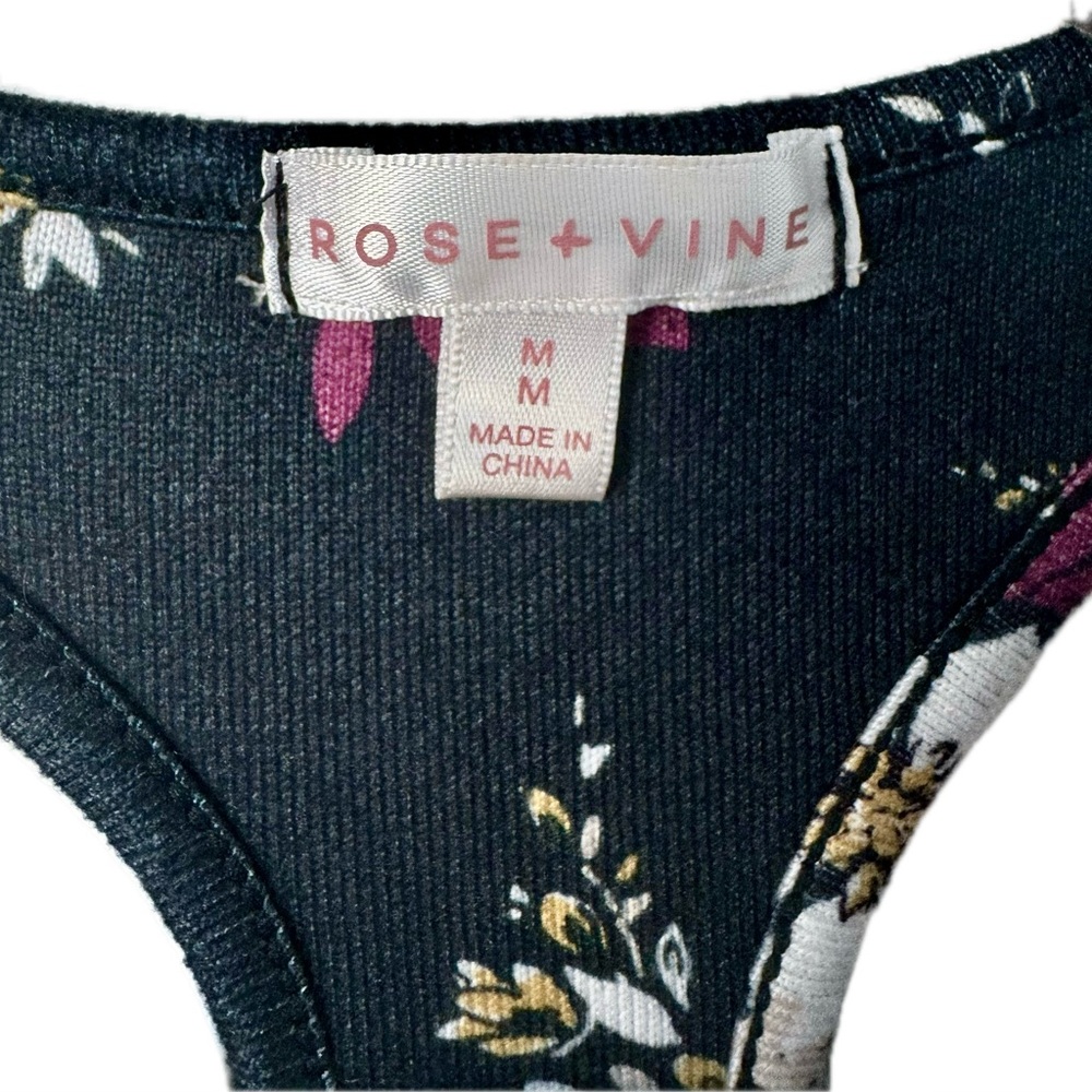 Rose + Vine Tank Top - Picture 2 of 8